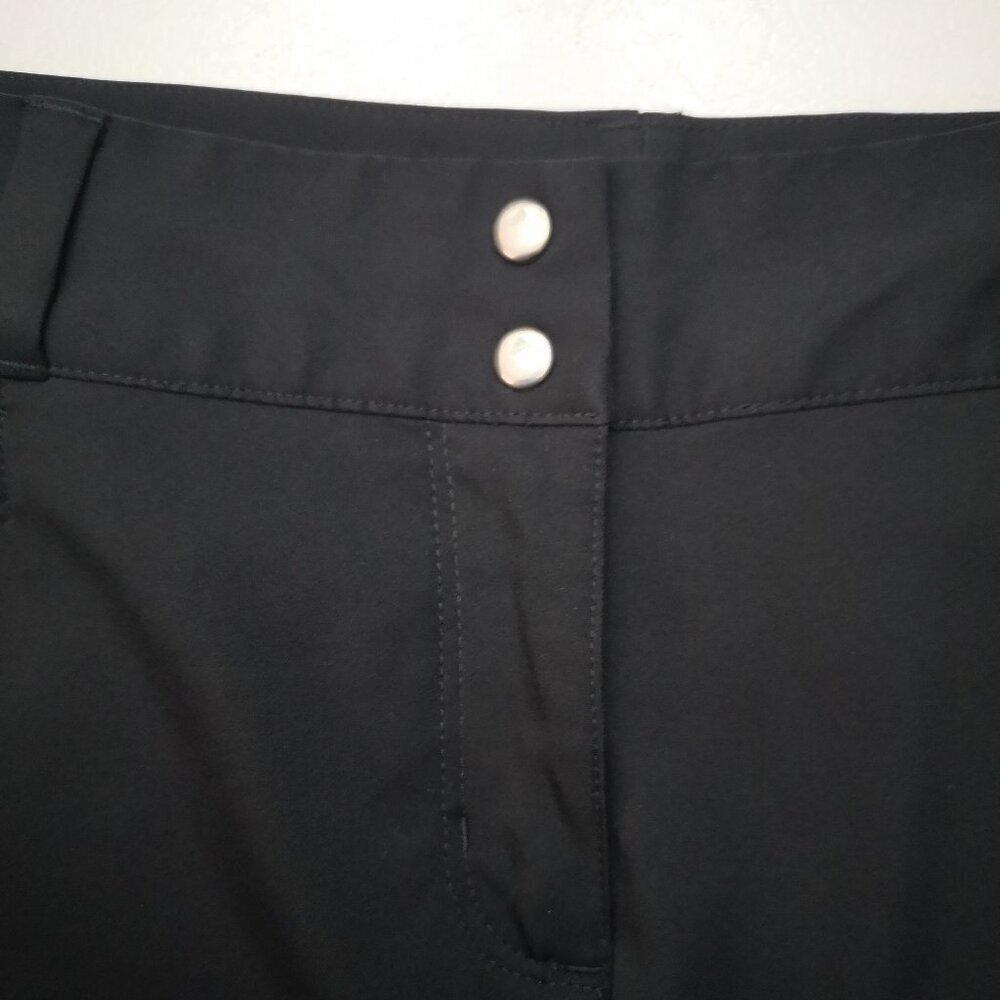 Adidas Brand Ladies Size 8 Black Bermuda Length Active Shorts - Picture 6 of 11